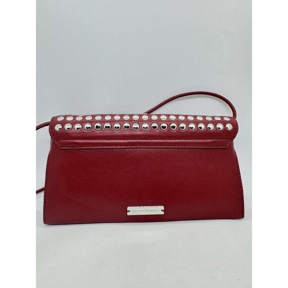 LOEFFLER RANDALL Charlee studded leather small shouder bag - WINE (Defective) - Picture 10 of 11